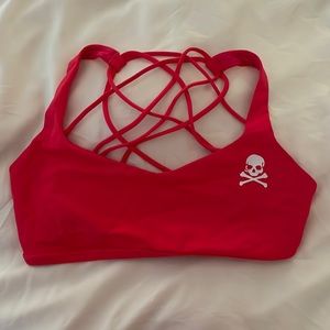 Lululemon Pink/Red SoulCycle Bra